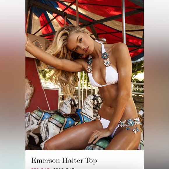 SILD on posh Canada 🇨🇦 NWT Beach bunny bikini Emerson XL top, L bottoms SOLD OUT - Picture 4 of 11